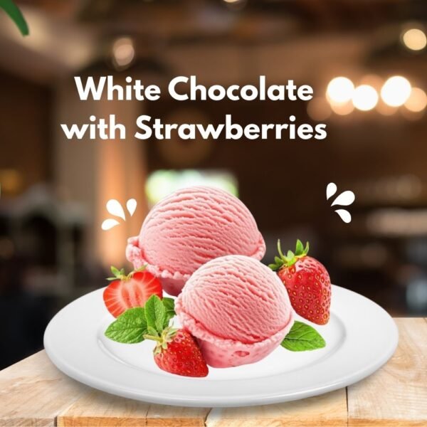 White Chocolate with Strawberries 100 G